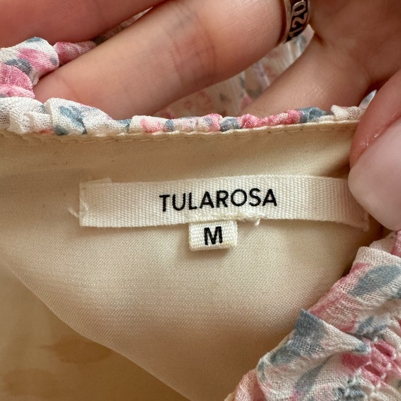 Tularosa Gloria Dress in Ivory Rose Blooms - Picture 4 of 5